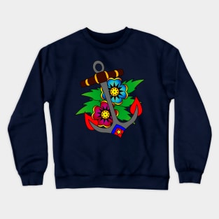 Floral Anchor Crewneck Sweatshirt